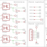 Schemat ideowy modułu wejść