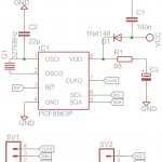 Schemat ideowy modułu RTC